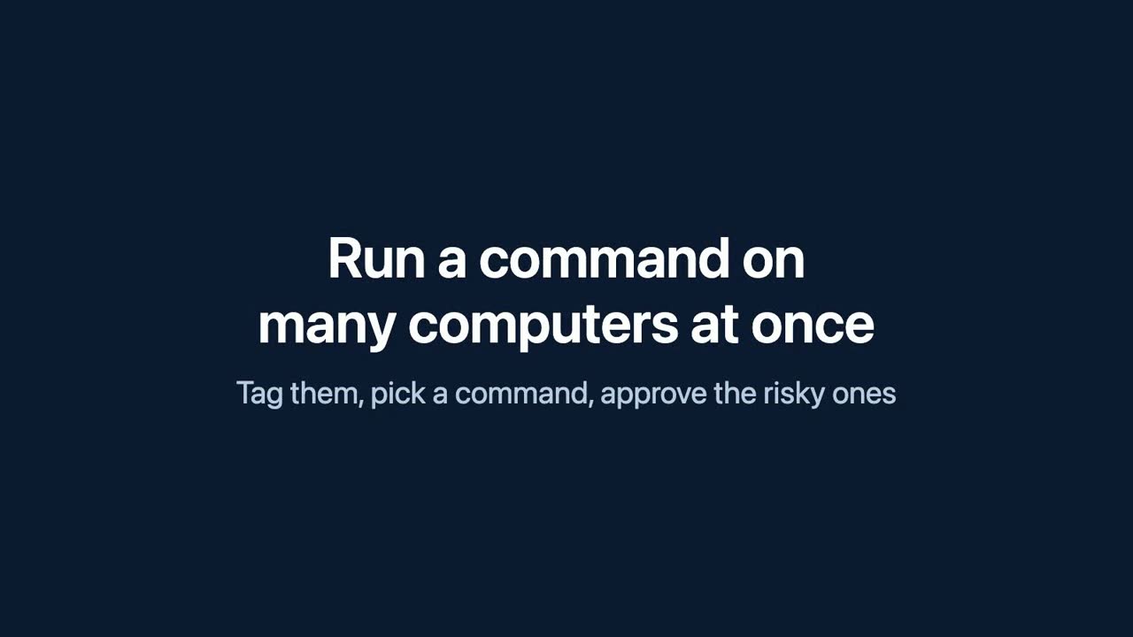 How to run a command on many computers at once