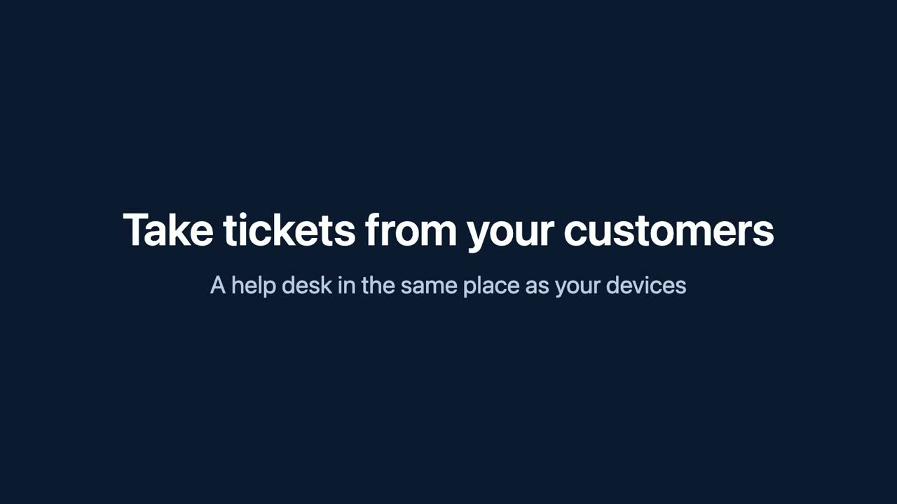 How to take support tickets from your customers